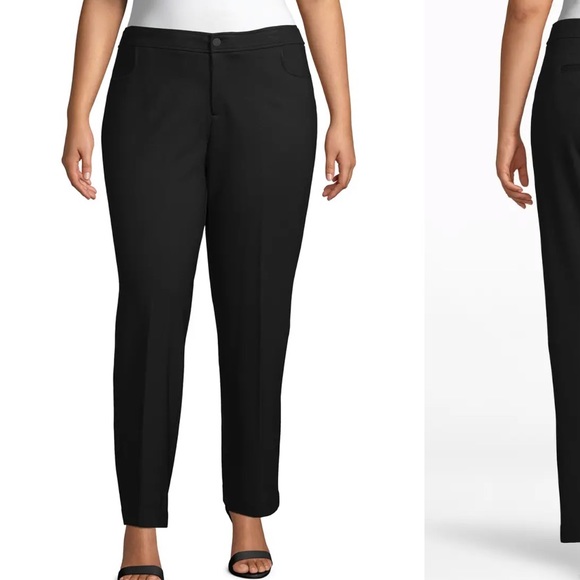Anne Klein Compression Flare Leg Ponte 